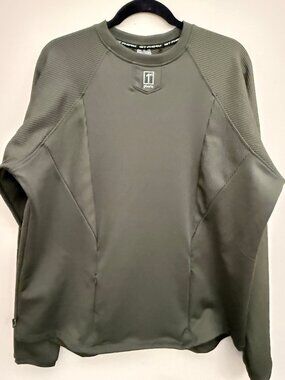 CAN'T COMPETE PULLOVER Long Sleeve Army Green - 1st Phorm Size Large EUC